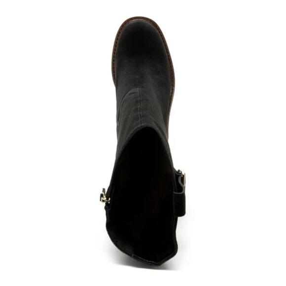 NEW KELSI DAGGER Suede Fletcher Wide Calf High Shaft Boots in black 1125 5m3 - Picture 6 of 8